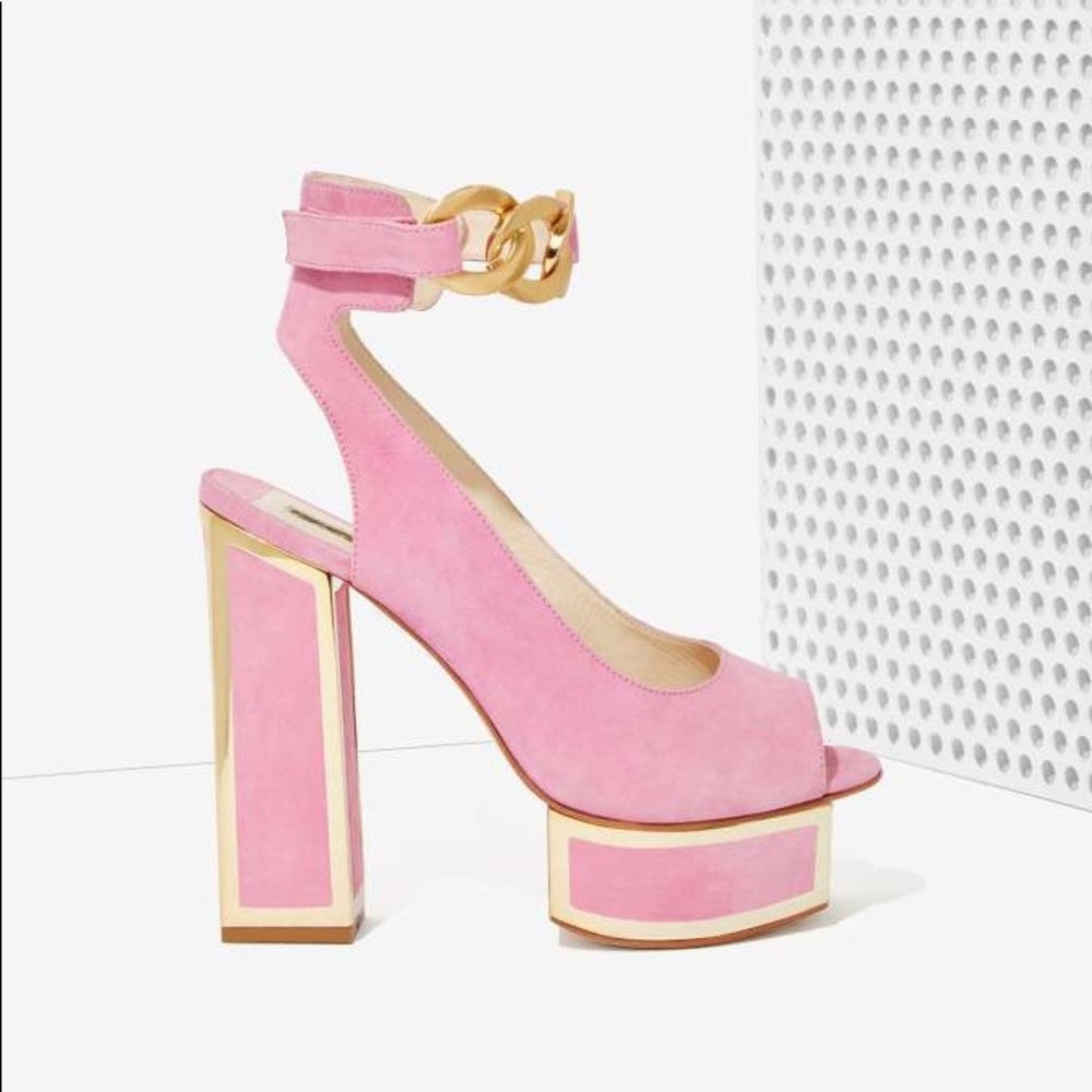 Kat Maconie Maya platform pink heels size 5